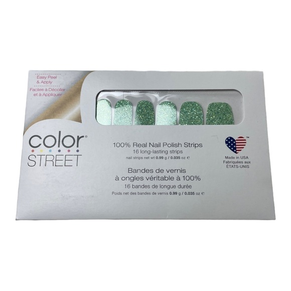 NWT Color Street Hint Of Mint 16 Long Lasting Nail Polish Strips - Picture 1 of 2